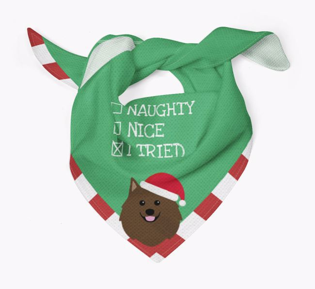 Christmas Checkbox: Personalised {breedFullName} Bandana