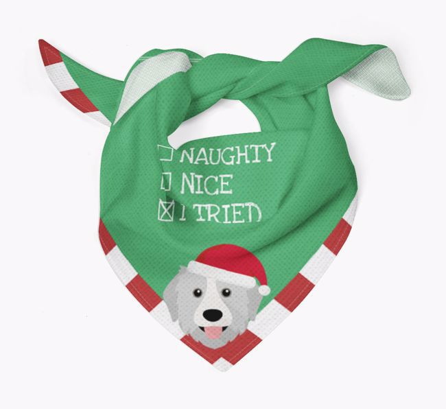 Christmas Checkbox: Personalized {breedFullName} Bandana