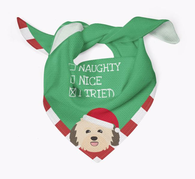 Christmas Checkbox: Personalised {breedFullName} Bandana