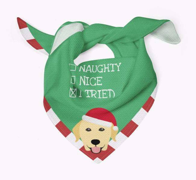 Christmas Checkbox: Personalised {breedFullName} Bandana