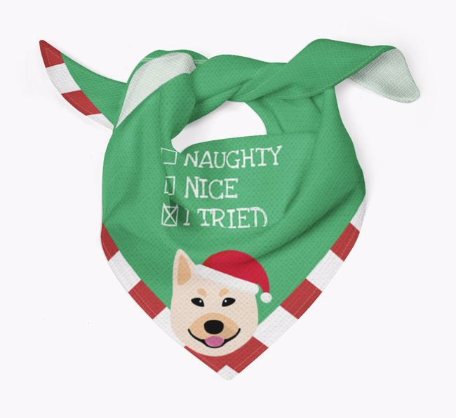 Christmas Checkbox: Personalized {breedFullName} Bandana