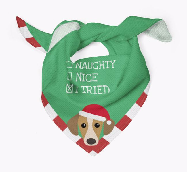 Christmas Checkbox: Personalized {breedFullName} Bandana