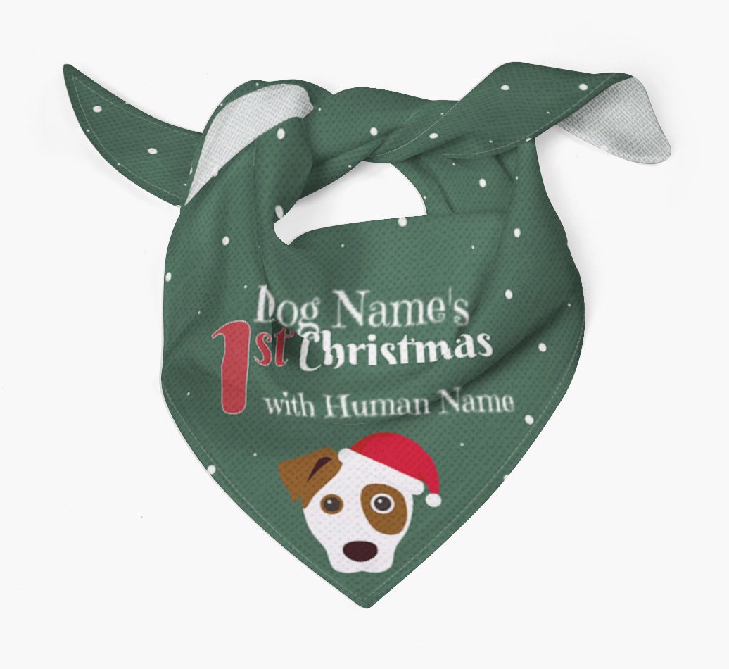 'First Christmas' - Christmas {breedFullName} Bandana