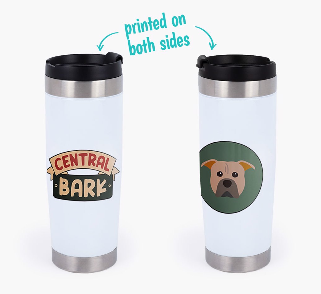'Central Bark' - {breedFullName} Travel Mug