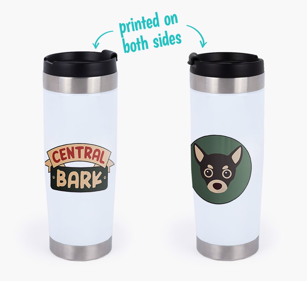 'Central Bark' - {breedFullName} Travel Mug