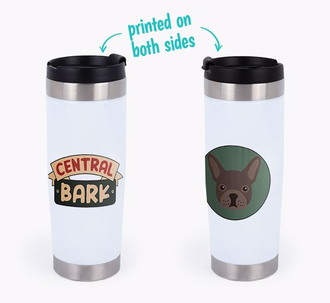 'Central Bark' -Personalized  {breedFullName} Travel Mug