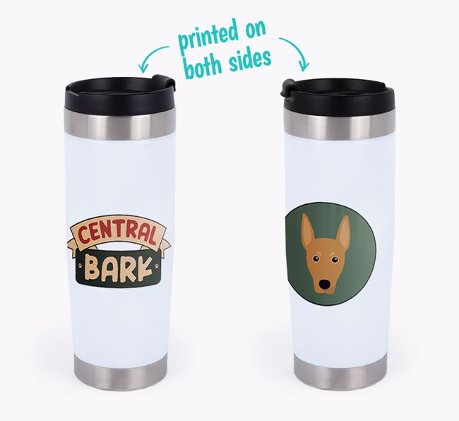 'Central Bark' -Personalized  {breedFullName} Travel Mug