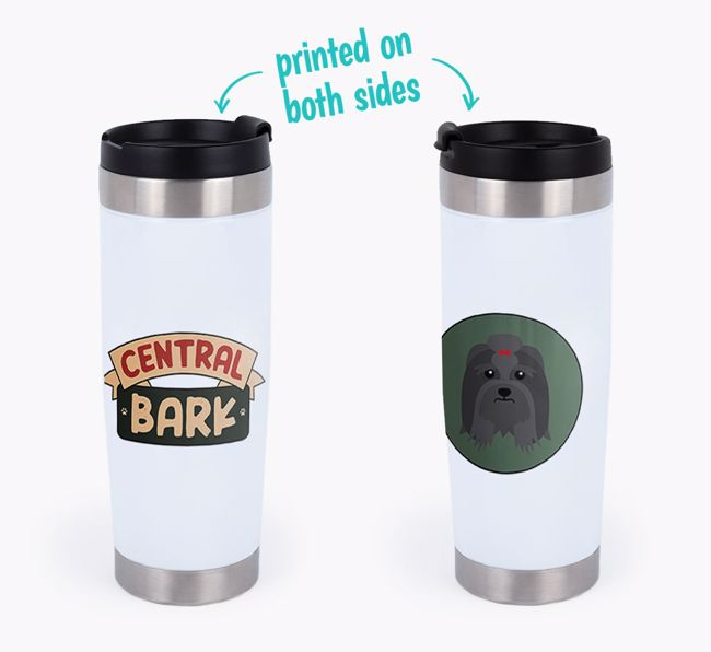 'Central Bark' -Personalized  {breedFullName} Travel Mug