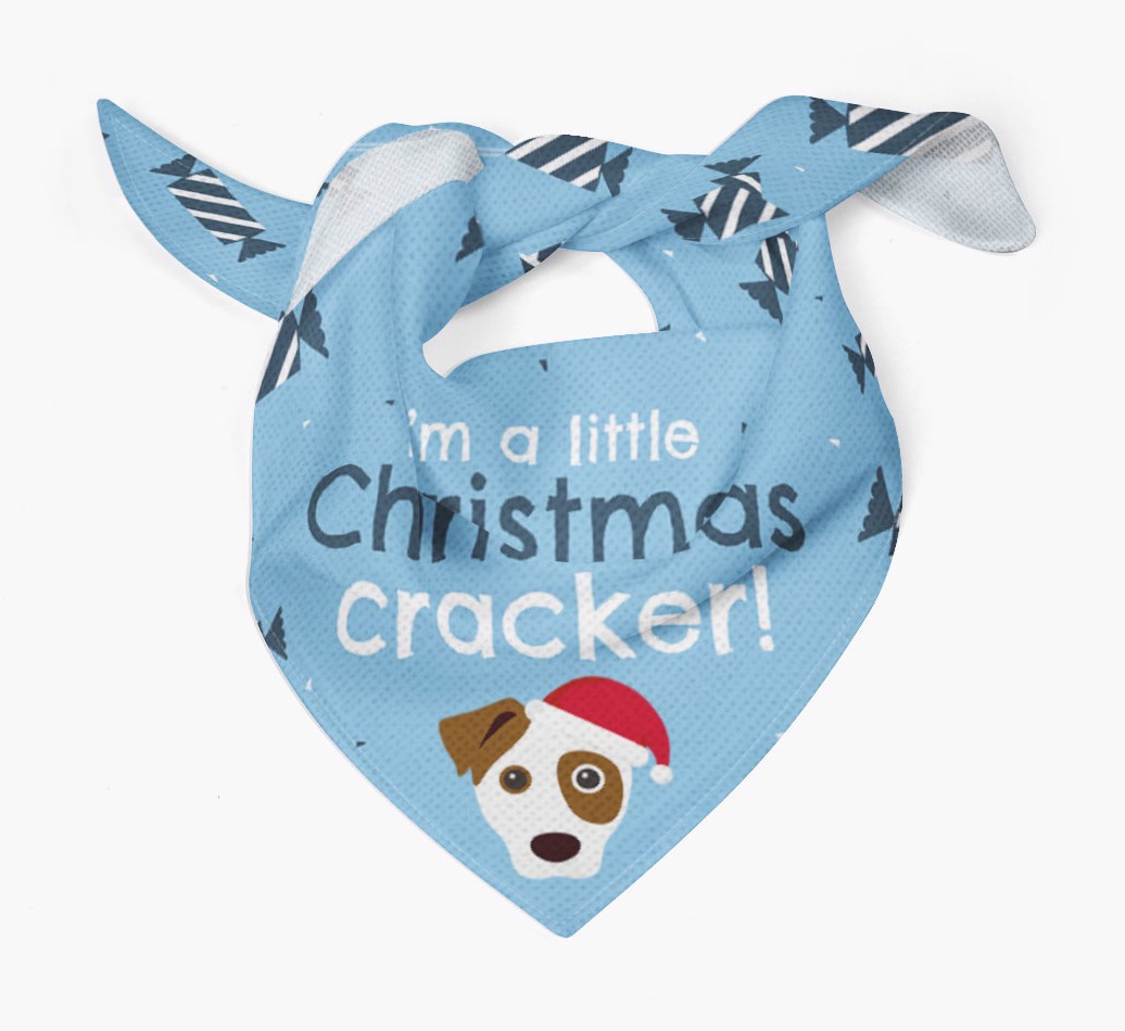 'Christmas Cracker' - Personalised {breedFullName} Bandana