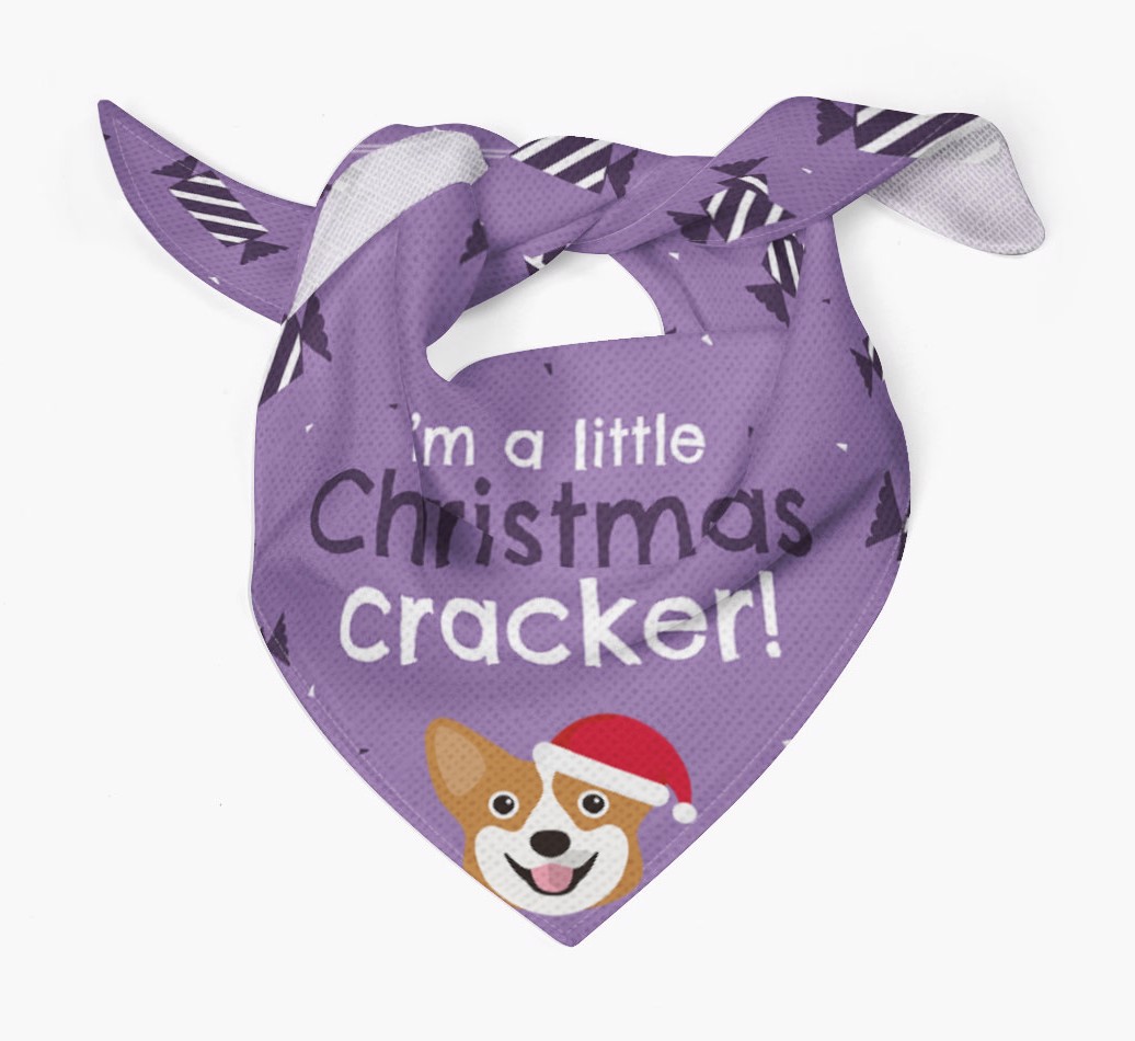 'Christmas Cracker' - Personalised {breedFullName} Bandana