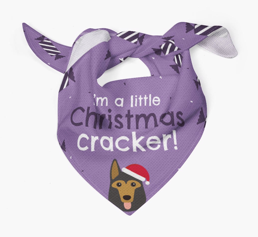 'Christmas Cracker' - Personalized {breedFullName} Bandana