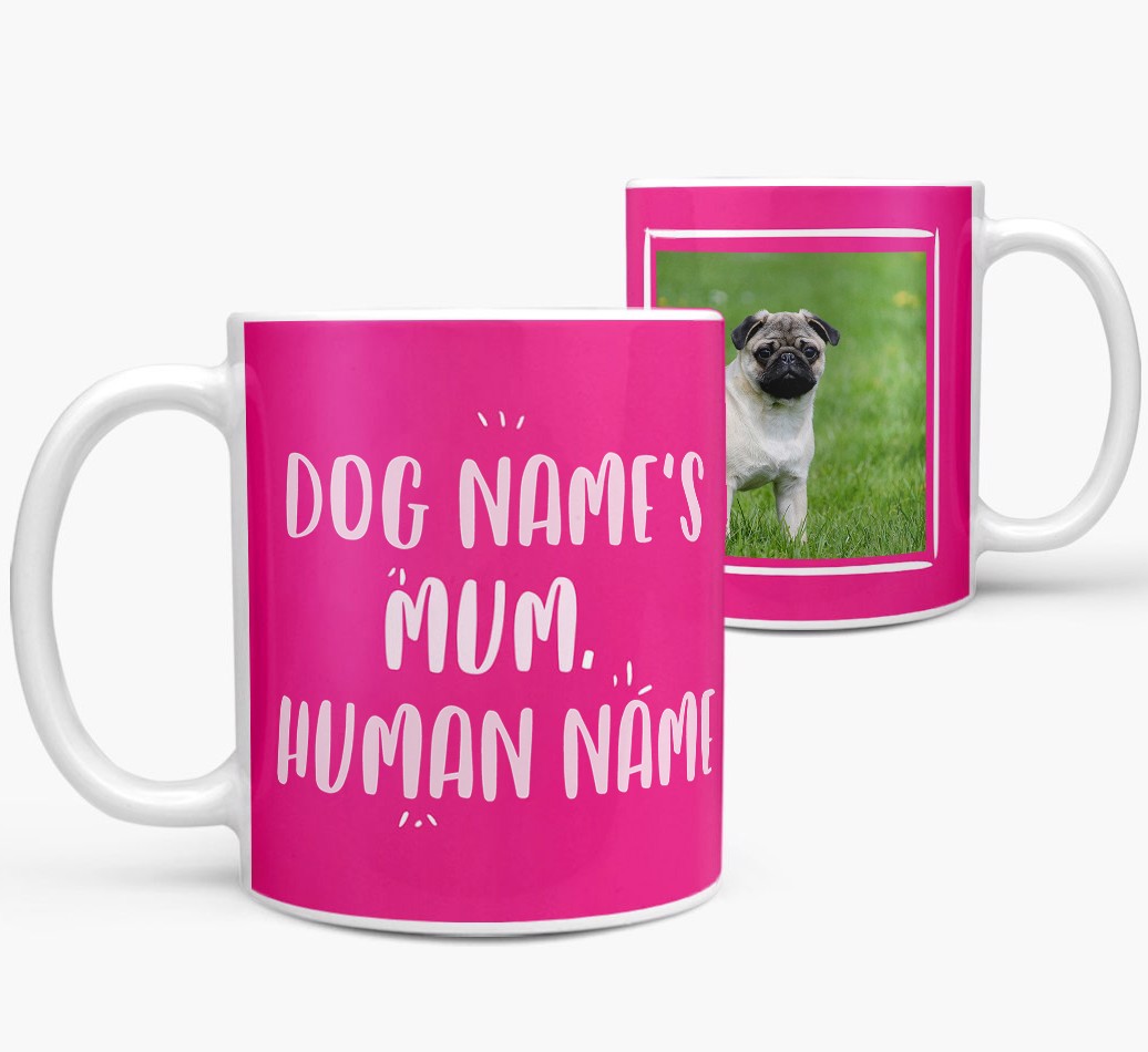 'Dog's Mum' - {breedFullName} Photo Upload Mug