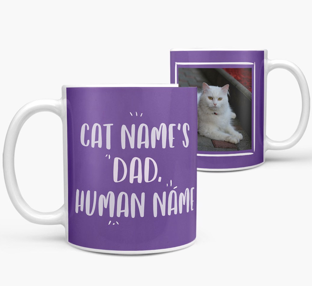 'Cat's Dad' - {breedFullName} Photo Upload Mug