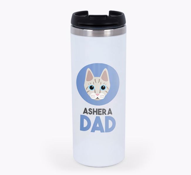 'Cat Dad' - Personalised {breedCommonName} Travel Mug