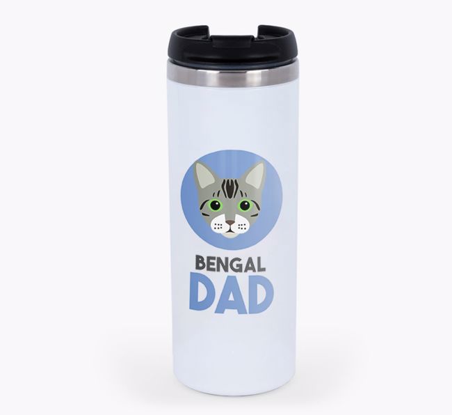 'Cat Dad' - Personalised {breedCommonName} Travel Mug