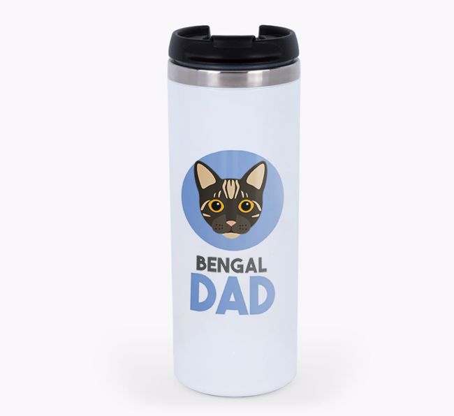 'Cat Dad' - Personalised {breedCommonName} Travel Mug