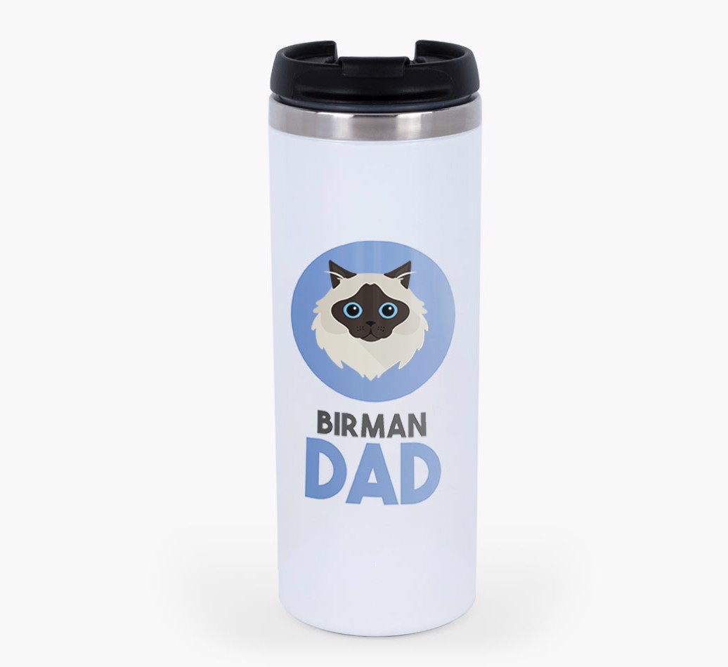 'Cat Dad' - Personalised {breedFullName} Travel Mug