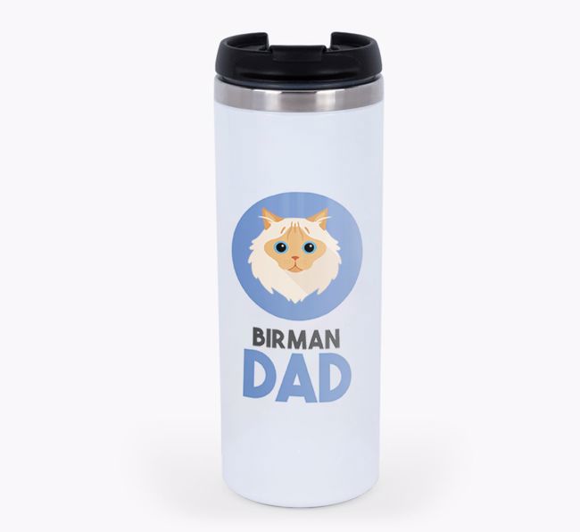 'Cat Dad' - Personalised {breedCommonName} Travel Mug