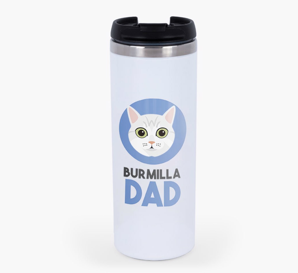 'Cat Dad' - Personalised {breedFullName} Travel Mug
