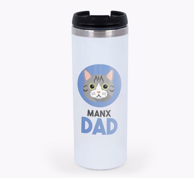 'Cat Dad' - Personalised {breedCommonName} Travel Mug