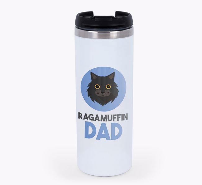 'Cat Dad' - Personalised {breedCommonName} Travel Mug