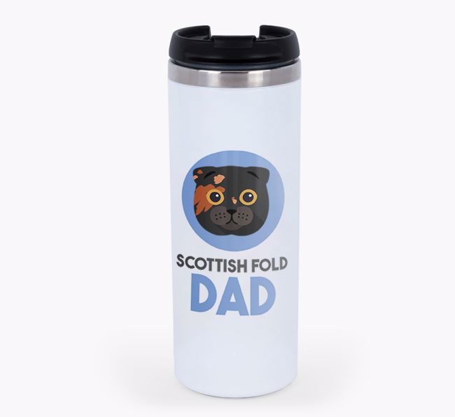 'Cat Dad' - Personalised {breedCommonName} Travel Mug