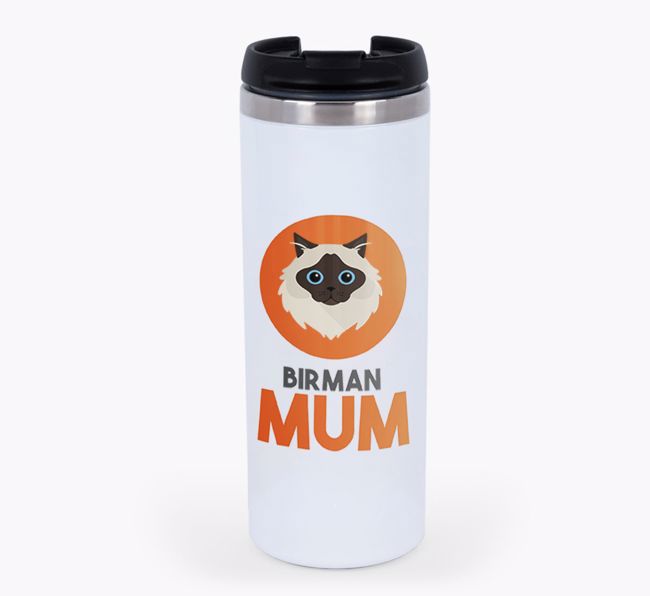 'Cat Mum' - Personalised {breedCommonName} Travel Mug
