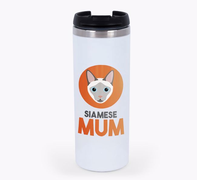 'Cat Mum' - Personalised {breedCommonName} Travel Mug