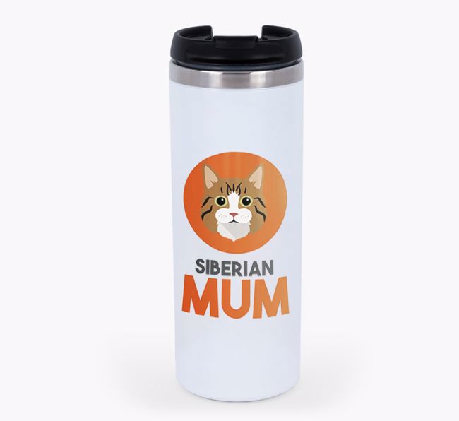 'Cat Mum' - Personalised {breedCommonName} Travel Mug