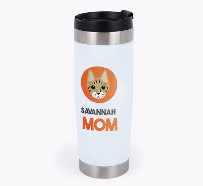 'Cat Mom' - Personalized {breedCommonName} Travel Mug