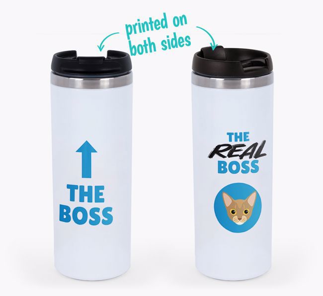 'The Boss' - Personalised {breedCommonName} Travel Mug