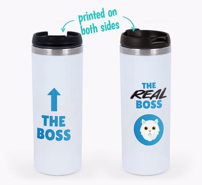 'The Boss' - Personalised {breedCommonName} Travel Mug