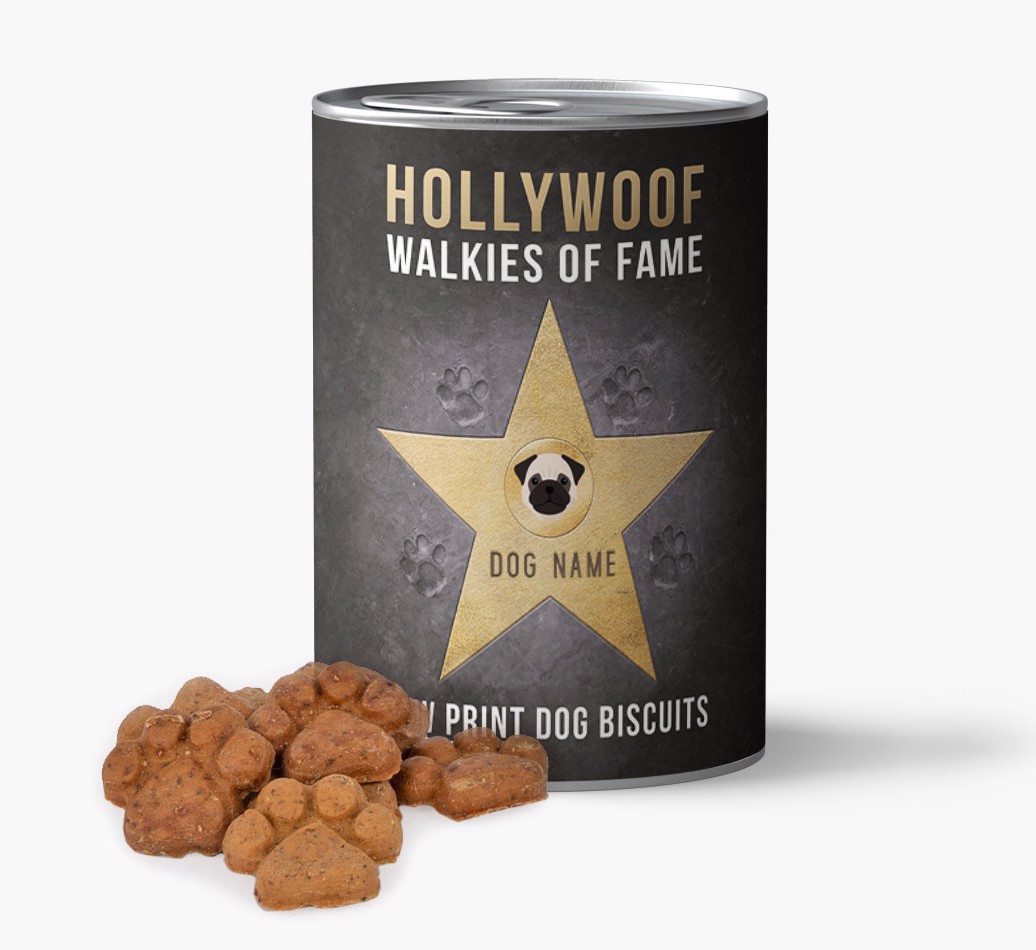 'Hollywoof' - Personalised Paw Biscuits'