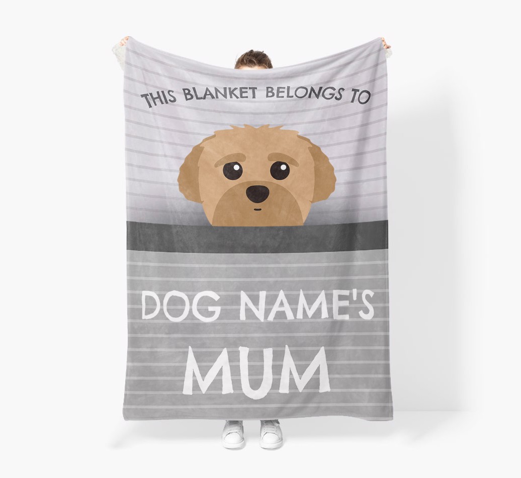 'This Blanket Belongs To...' - Personalised Blanket - Held by Person