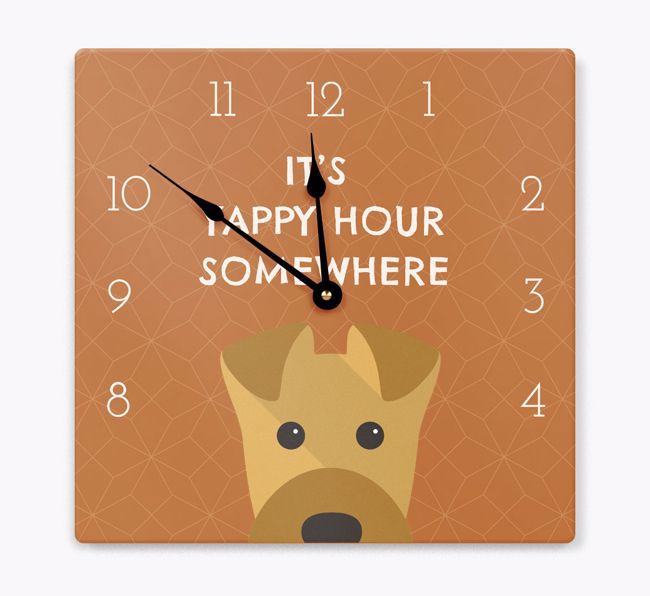 Yappy Hour: Personalised {breedFullName} Wall Clock
