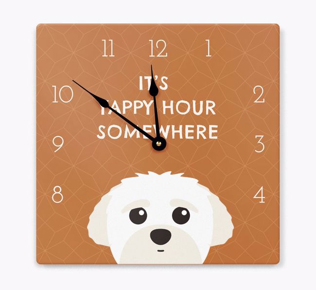 Yappy Hour: Personalised {breedFullName} Wall Clock