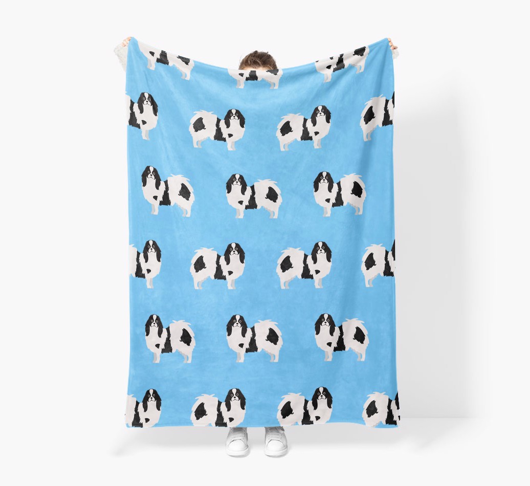'Icon Pattern' - Personalised Blanket - Held by Person