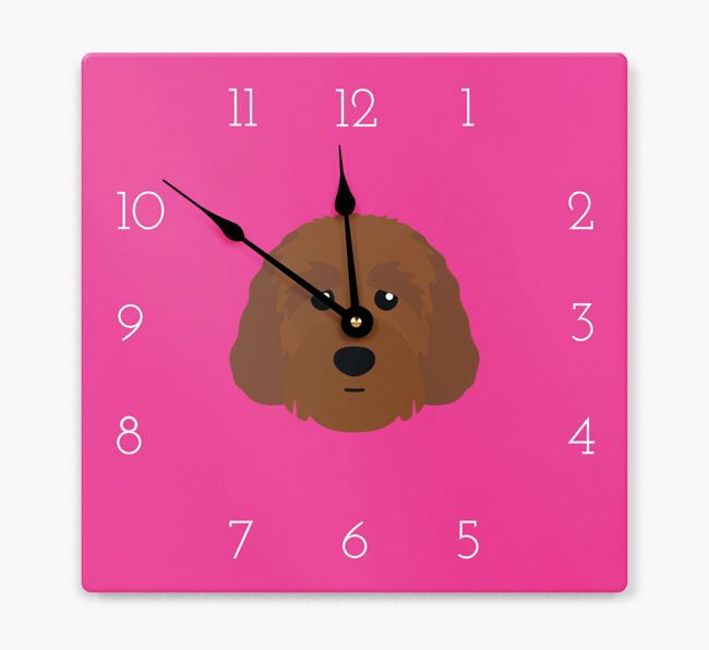 Yappicon Clock: Personalised {breedFullName} Wall Clock