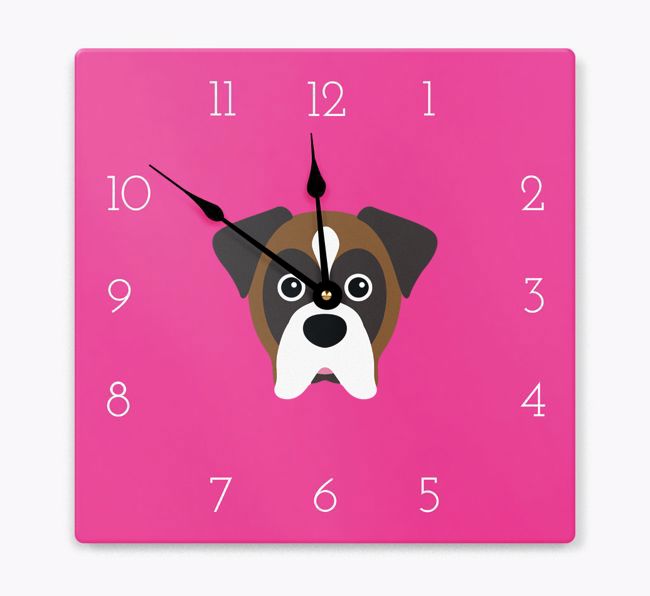 Yappicon Clock: Personalised {breedFullName} Wall Clock