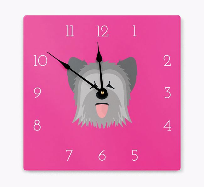 Yappicon Clock: Personalised {breedFullName} Wall Clock