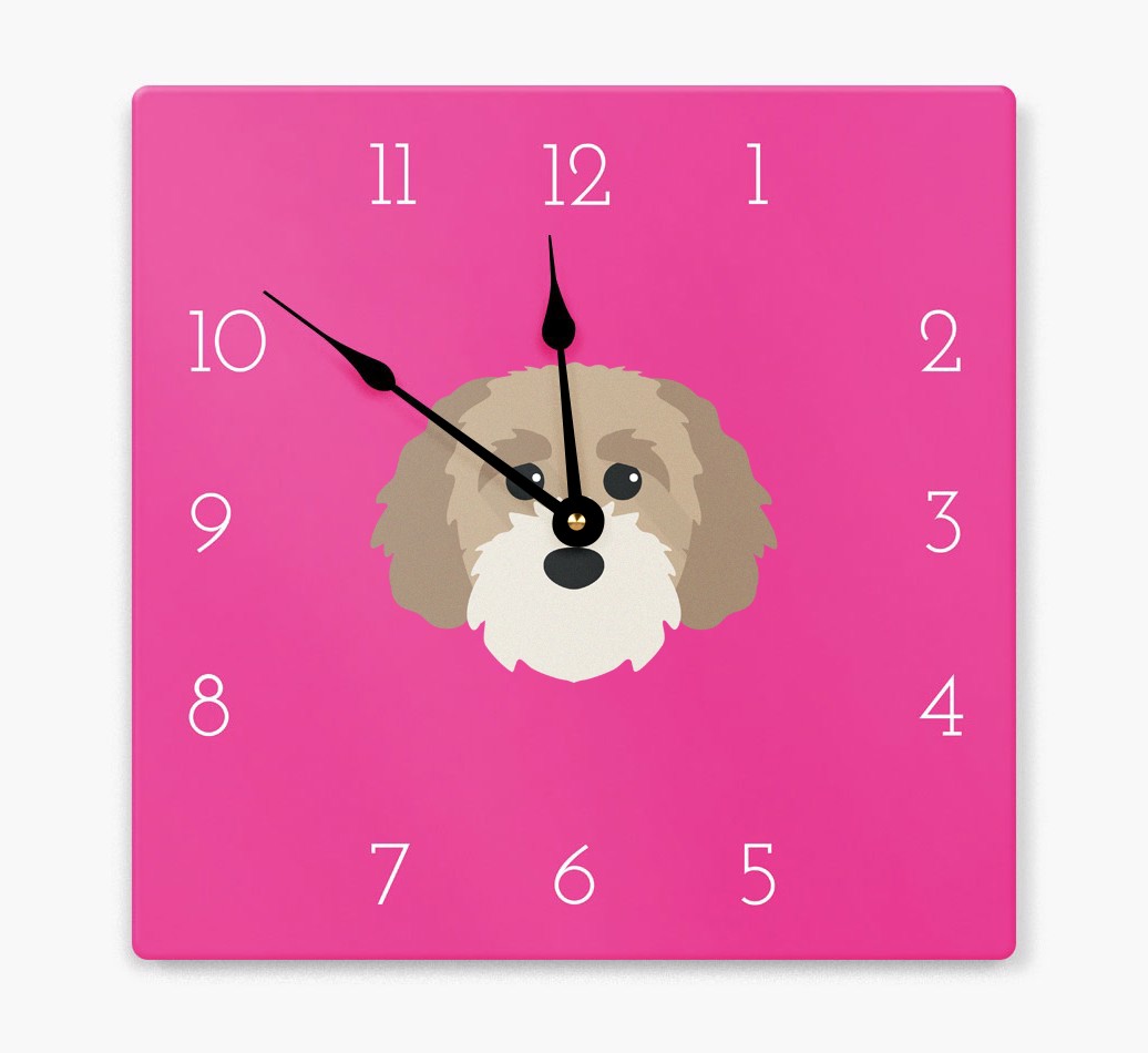 'Yappicon Clock' - Personalised Wall Clock with {breedFullName} Icon