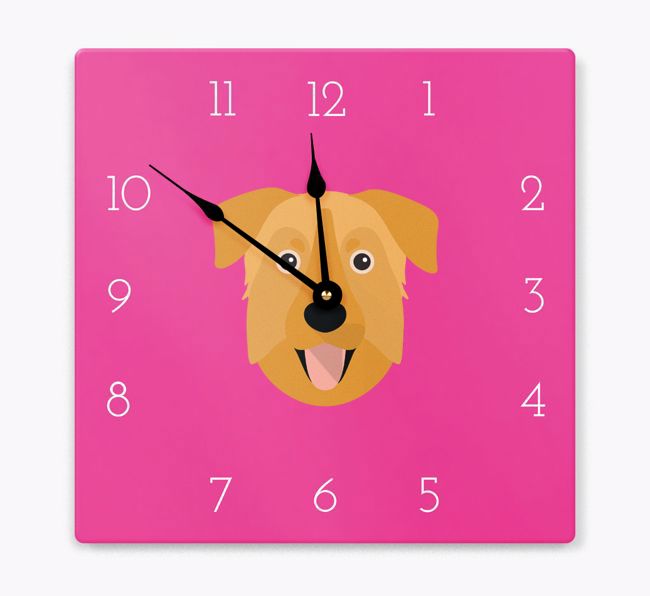 Yappicon Clock: Personalised {breedFullName} Wall Clock