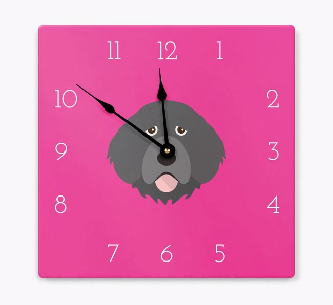 Yappicon Clock: Personalised {breedFullName} Wall Clock