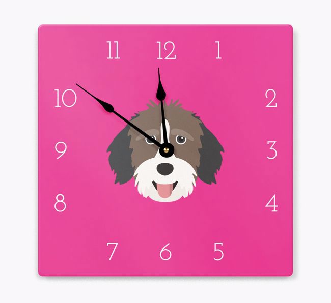 Yappicon Clock: Personalised {breedFullName} Wall Clock