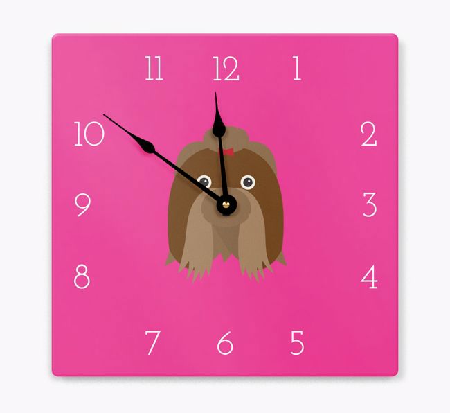 Yappicon Clock: Personalised {breedFullName} Wall Clock