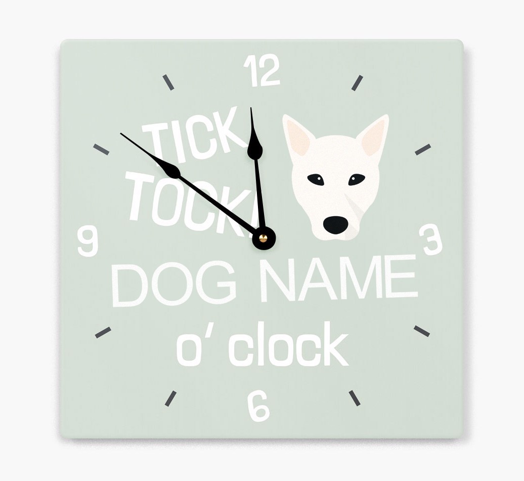 'Tick Tock 'O' Clock' - Personalized Wall Clock with {breedFullName} Icon