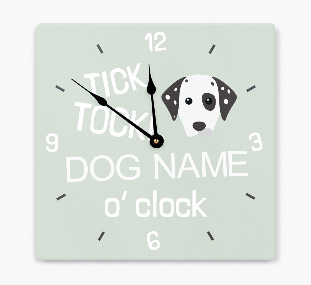 'Tick Tock 'O' Clock' - Personalized Wall Clock with {breedFullName} Icon