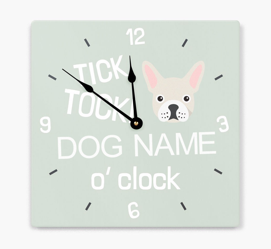 'Tick Tock 'O' Clock' - Personalized Wall Clock with {breedFullName} Icon