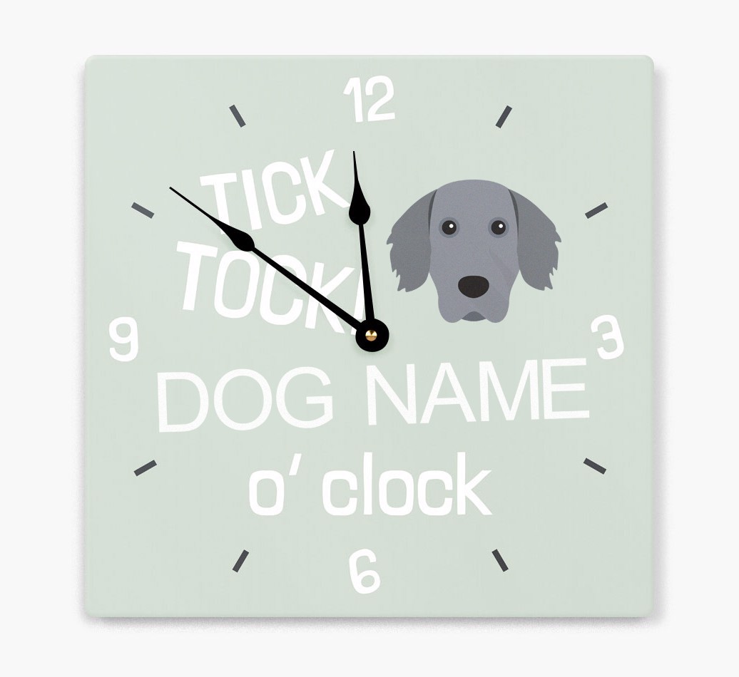 'Tick Tock 'O' Clock' - Personalized Wall Clock with {breedFullName} Icon