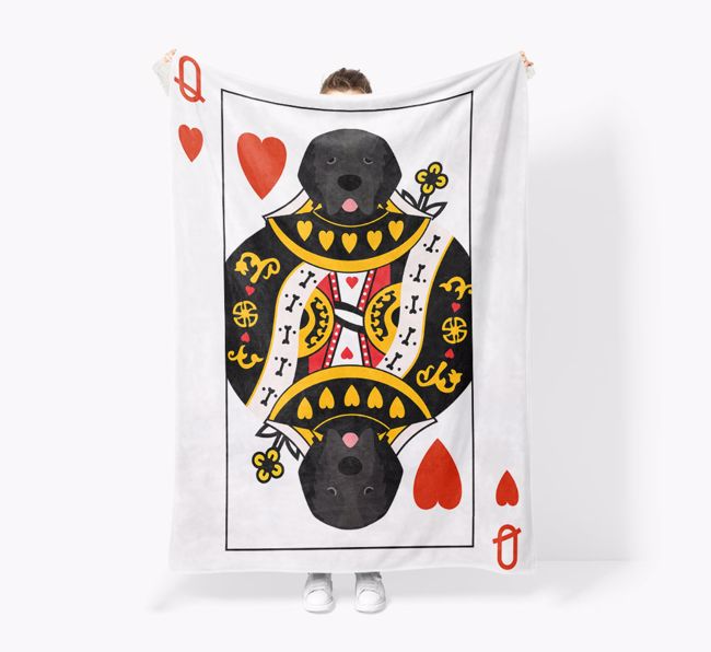 'Queen of Hearts' - Personalised Snuggle Blanket with {breedFullName}